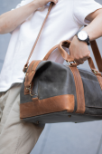 Дорожня сумка з натуральної шкіри Crazy Horse для ручної поклажі