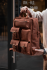 Classic Brown Jacob Backpack Made of Genuine Calfskin