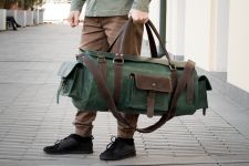 Шкіряна дорожня сумка Бізон