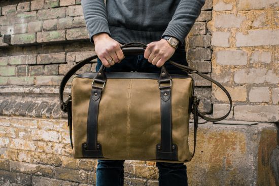 Кожаная деловая сумка Стиль Мен мужская для документов