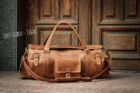 Шкіряна дорожня сумка Бізон