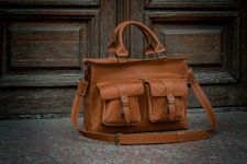 Класичний офісний портфель Еврі Дей із коричневої шкіри для чоловіків