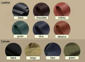 Спортивна сумка Сафарі з натуральної шкіри та канвасу