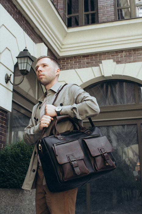 Ділова чоловіча сумка саквояж Баффетт